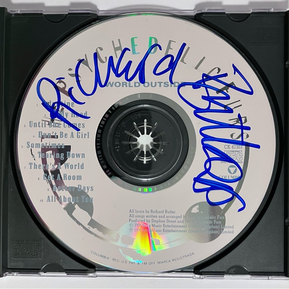 PSYCHEDELIC FURS Signed CD / Lead Singer RICHARD BUTLER / Heaven, PRETTY IN PINK
